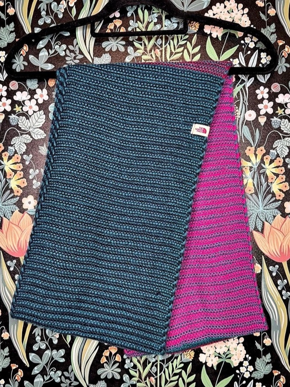 The North Face Striped Knit Infinity Scarf